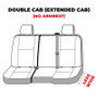 Covercraft 14-18 Chevrolet Silverado Carhartt Super Dux SeatSaver Second Row Seat Covers - Blk
