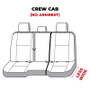 Covercraft 11-24 Dodge Ram Polycotton SeatSaver Custom Second Row Seat Covers - Misty Grey