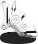 Performance Machine Caliper 137x4B Right 11.5in - Chrome