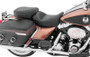 Mustang 08-21 Harley Electra Glide, Rd Glide, Rd King, Str Glide Tour Pass Seat w/Studs - Black