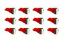Diode Dynamics 194 LED Bulb SMD2 LED - Red Set of 12