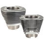 S&S Cycle 07-16 BT 11 Fin 4-1/8in Bore Cyl Set For 117in & 117in Dish Hot Set Up Kit - Stone Gray
