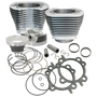 S&S Cycle 07-17 BT 106in Big Bore Cylinder Kit - Silver