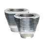 S&S Cycle 99-06 BT 11 Fin 4-1/8in Bore Cylinder Set For 124in & 124in Hot Set Up Kits - Silver