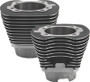 S&S Cycle 1999+ BT 4-1/8in Bore Cylinder Set For 124in & 124in Hot Set Up Kits - Wrinkle Black