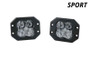 Diode Dynamics SS3 Sport RBL - White Flood Flush (Pair)