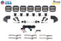 Diode Dynamics Bronco SS5 Pro CrossLink Windshield - Yellow Combo Lightbar Kit
