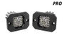 Diode Dynamics Stage Series C1 LED Pod Pro - White Flood Flush RBL (Pair)