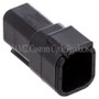 NAMZ Deutsch DTM 6-Position Receptacle w/6 Stamped Terminals & Wedgelock - Black (HD 74106-98BK)