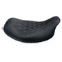 Mustang 08-21 Harley Electra Glide Std,Rd Glide,Rd King,Str Glide Solo Seat Diamond Stitch - Brown