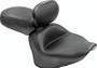 Mustang 07-17 Yamaha V-Star 1300, 1300 Tourer Wide Touring 2PC Seat w/Driver Backrest - Black