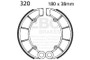 EBC 79-81 Honda CB 650 Rear Brake Shoe