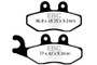 EBC 08-12 Aprilia Sport City 50 4T Front Left Sintered HH/R Brake Pads