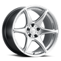 Kansei K11S Tandem 18x10.5in / 5x114.3 BP / 12mm Offset / 73.1mm Bore - Hyper Silver Wheel