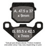 EBC 1982 Kawasaki AR 50 A1 Front Left Sintered HH/R Brake Pads