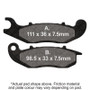 EBC 13-21 Honda CRF 250 L Front Left R Series Sintered Brake Pads