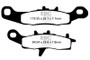 EBC 08-14 Kawasaki KFX 450 R KSF Front Right R Series Sintered Brake Pads Brake Pads