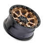 Mayhem 8306 Ridgeline 17x8.5 / 5x127 BP/ -6mm Offset / 78.1mm Hub Satin Bronze/Black Lip Wheel