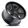 Mayhem 8117 Hermosa 20x10 / 5x127 BP/ -25mm Offset / 87mm Hub Black/Milled Wheel