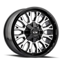 ION Type 152 20x9 / 8x180 BP / 0mm Offset / 124.1mm Hub Black/Machined Wheel