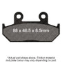EBC 07-16 Suzuki AN 400 Burgman Front Left Sintered HH Brake Pads