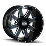 ION Type 141 20x9 / 5x150 BP / 0mm Offset / 110mm Hub Gloss Black Milled Wheel