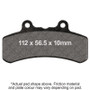 EBC 94-97 Buell M2 Cyclone (w/Disc Countersunk Bolt Holes) Front Left FA-SFA-X Brake Pads
