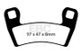 EBC 15-20 Polaris RZR 900 (50in All Options) Front Left/Right SXR Brake Pads