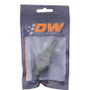 DeatschWerks 8AN Male Flare to Straight 3/8in Single Hose Barb - Anodized Matte Black