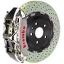 Brembo 06-08 RS4 Front GTR BBK 6 Piston Billet380x34 2pc Rotor Drilled- Nickel Plated
