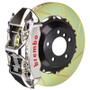 Brembo 99-01 Skyline GTR Front GTR BBK 6 Piston Billet 355x32 2pc Rotor Slotted Type1 - Nickel