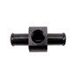 Wehrli 3/4in Hose Barb Straight w/ 1/2in NPT Port Billet Aluminum Adapter Fitting - Black Anodized