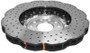 DBA 15-20 Volkswagen Golf R 3.6L Front 5000 Series Cross Drilled Rotor w/Silver Hat