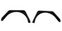 Fishbone Offroad 97-06 Jeep Wrangler TJ Steel Tube Fenders Rear 3In Flare - Blk Textured Powdercoat