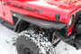 Fishbone Offroad 97-06 Jeep Wrangler TJ Steel Tube Fenders Rear 3In Flare - Blk Textured Powdercoat