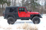 Fishbone Offroad 97-06 Jeep Wrangler TJ Steel Tube Fenders Rear 3In Flare - Blk Textured Powdercoat
