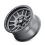 Dirty Life 9309 Canyon Pro 17x9/5x127 BP/-12mm Offset/71.5mm Hub Satin Graphite Wheel - Beadlock
