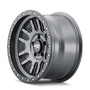 Dirty Life 9309 Canyon Pro 17x9/5x127 BP/-12mm Offset/71.5mm Hub Satin Graphite Wheel - Beadlock