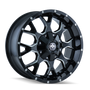 Mayhem 8015 Warrior 20x10 / 8x180 BP / -25mm Offset / 124.1mm Hub Black w/ Milled Spokes Wheel