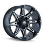 Mayhem 8090 Rampage 18x9 / 8x180 BP / 18mm Offset / 124.1mm Hub Black w/ Milled Spokes Wheel