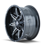 Mayhem 8090 Rampage 18x9 / 8x180 BP / 18mm Offset / 124.1mm Hub Black w/ Milled Spokes Wheel