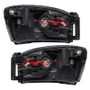 Oracle 07-08 Dodge Ram SMD HL - Black - ColorSHIFT