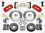 Wilwood AERO6 Front Hub Kit 14.00 Red 67-69 Camaro 64-72 Nova Chevelle