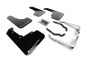 Rally Armor 18-23 Subaru Crosstrek Black UR Mud Flap w/White Logo