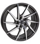 Enkei PW10 16x7 5x100 42mm Offset 72.6mm Bore Gunmetal Wheel w/ Machined Spokes Wheel