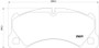 Hella 2012+ Porsche Cayenne 958 Front Brake Pad Set