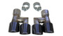 Corsa 2018-2023 Ford Mustang Eco 2.3L Twin 4in Black PVD Pro-Series Tip Kit (Clamps Included)