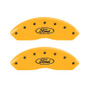MGP 2 Caliper Covers Engraved Front Oval Logo/Ford Yellow Finish Blk Char 2011 Ford Focus