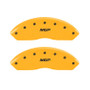 MGP 2 Caliper Covers Engraved Front MGP Yellow Finish Black Characters 2011 Ford Focus