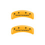 MGP 4 Caliper Covers Engraved F & R Gen 4/Camaro Yellow Finish Black Char 1997 Chevrolet Camaro